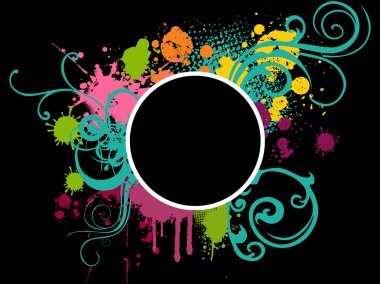 Colorful grunge background clipart