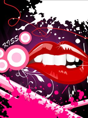 Vector illustration of lip clipart