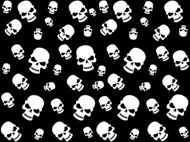 Background with skull clipart