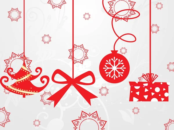 Accrocher des icônes de Noël backround — Image vectorielle