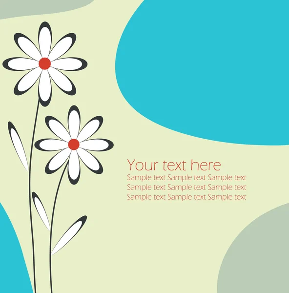 Fond floral vectoriel . — Image vectorielle