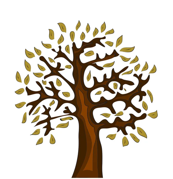 Streszczenie wektor drzewo — Wektor stockowy