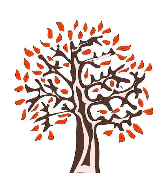 Tasarlamak vektör ağaç — Stok Vektör