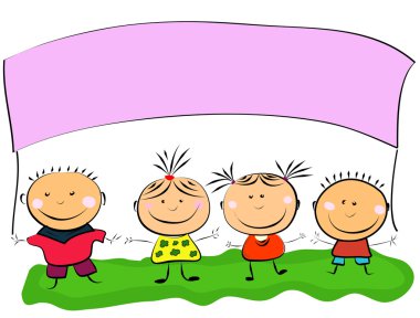 Happy kids clipart