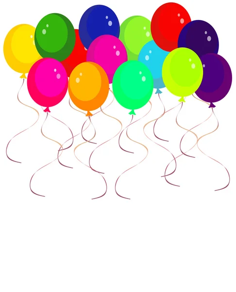 Vektor bakgrund med ballonger — Stock vektor