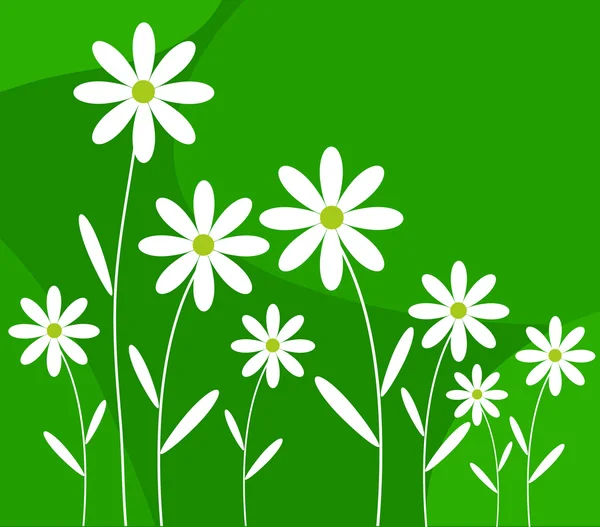 Διανυσματικό φόντο με λουλούδια — Διανυσματικό Αρχείο