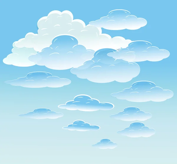 Vector background with sky — Stock Vector