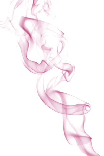 Růžový kouř, samostatný — Stock fotografie
