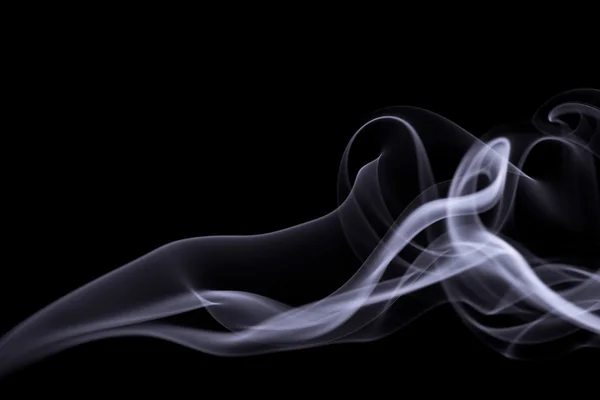 煙が黒の分離 — ストック写真