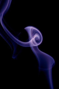 Abstract blue smoke clipart