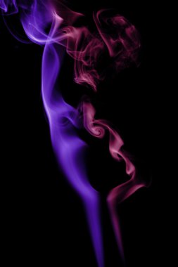 Abstract smoke figures clipart