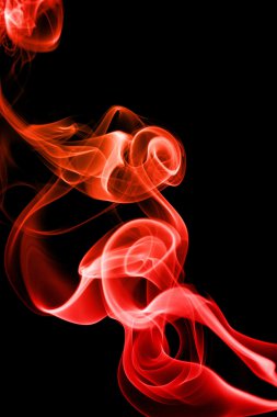 Abstract red smoke clipart