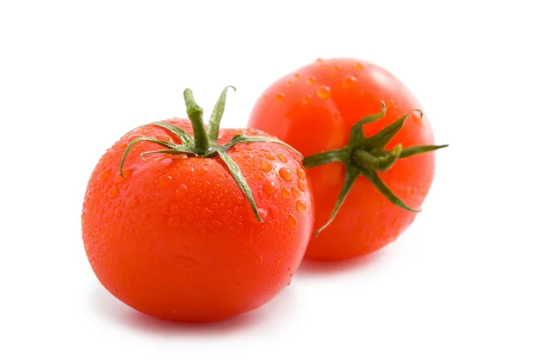 Två tomater isolerade — Stockfoto