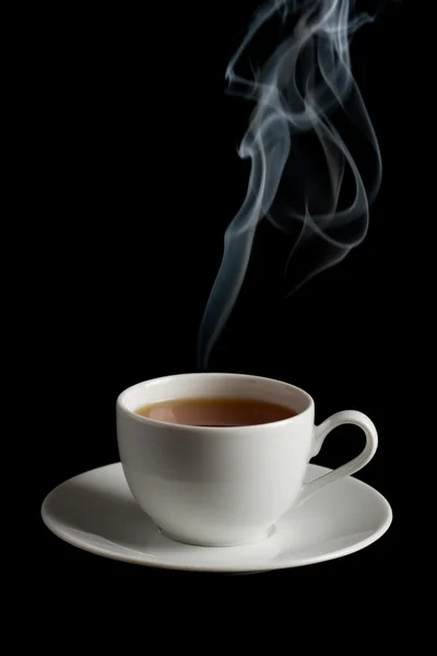 Cup of tea with steam — Stock Photo, Image