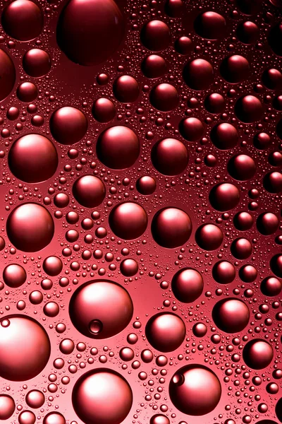 Rött vatten droppar — Stockfoto