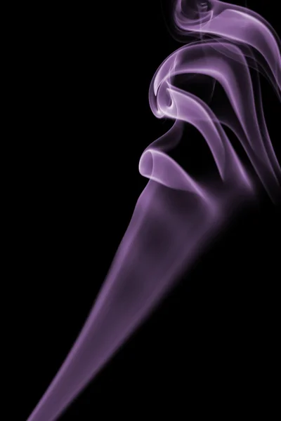 Abstrakt violett rök isolerade — Stockfoto