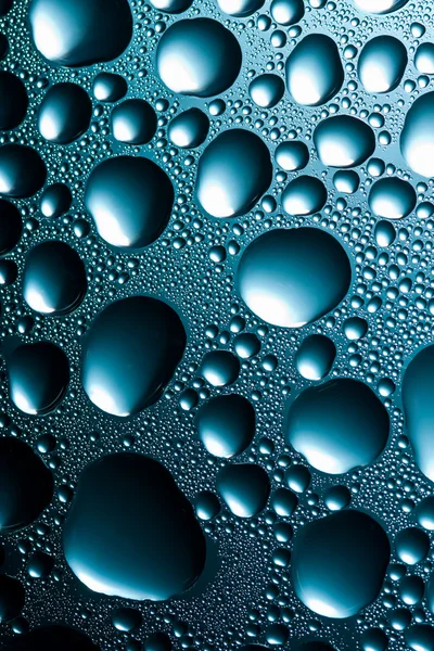 Blue water drops Stock Photo