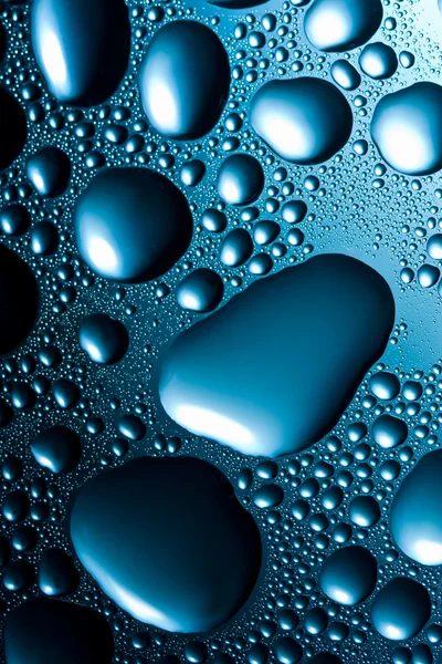 Gotas de agua azul —  Fotos de Stock