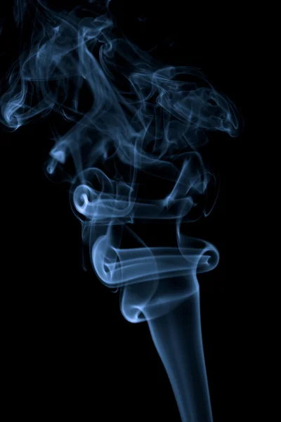 Abstraktní modrý kouř, samostatný — Stock fotografie