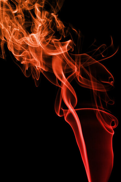Abstract red smoke background