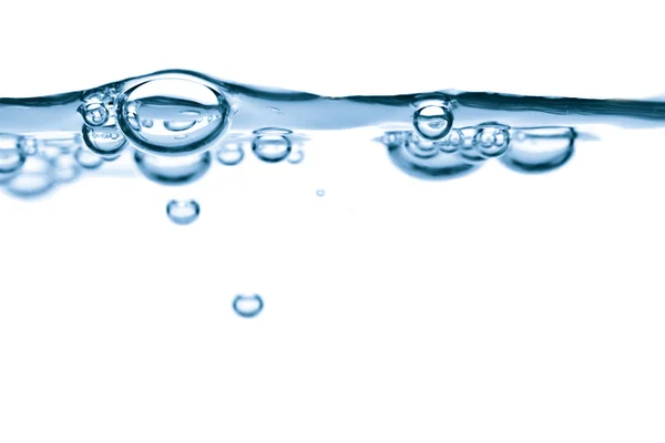 Wody niebieski streszczenie tło bubbles — Zdjęcie stockowe