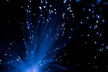 Blue fiber optic clipart