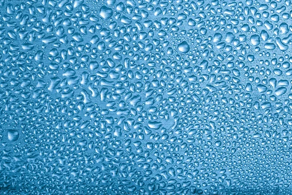 Gocce d'acqua blu — Foto Stock