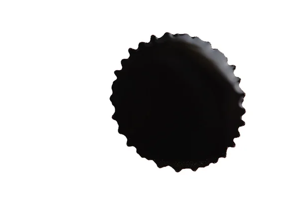 Salpicadura de tinta negra aislada — Foto de Stock