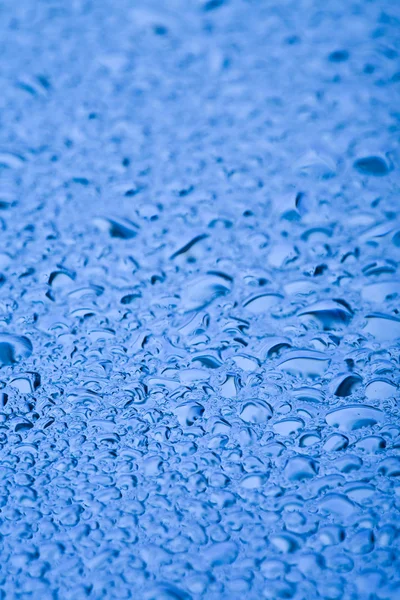 蓝色水滴背景 — 图库照片