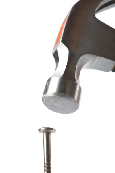 Kladivo a hřebík, samostatnýハンマーと釘の分離 — Stock fotografie
