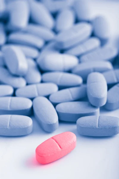 Macro de pílulas de prescrição — Fotografia de Stock