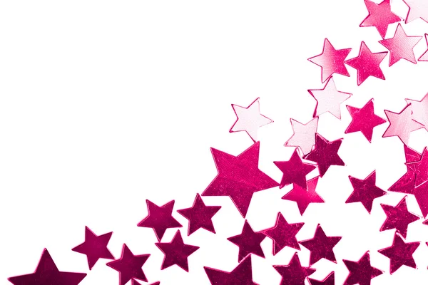 Святкові фіолетові зірки ізольовані — стокове фото