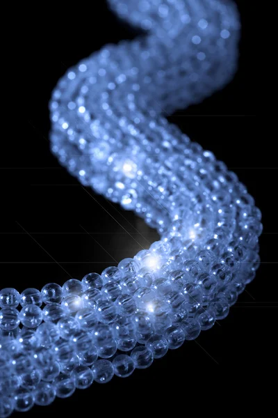 Funkelnde Perlen isoliert — Stockfoto