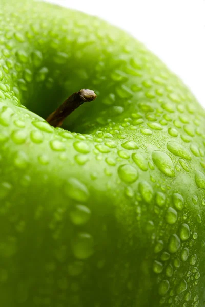 stock image Apple with water droplets isolated