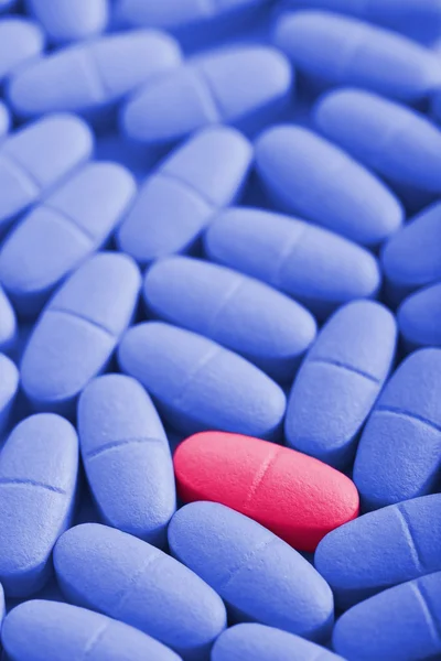 Makro předpis pilulek — Stock fotografie