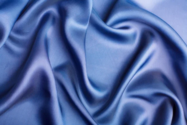 Abstrakte blaue Seide Hintergrund — Stockfoto