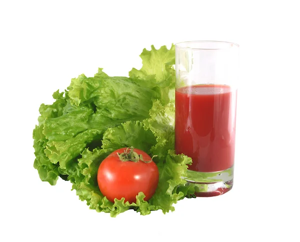 Verse salade en tomaat. — Stockfoto