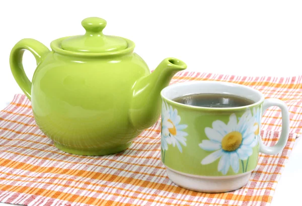 एक कप के साथ चाय का कटोरा — स्टॉक फ़ोटो, इमेज