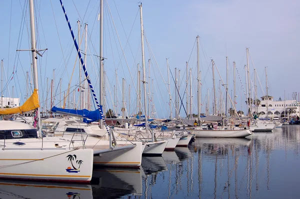 Stock image Yachts from Port el Contaui harbor.