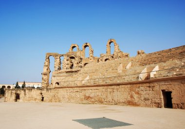 The coliseum el Jem clipart