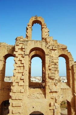 The coliseum el Jem clipart