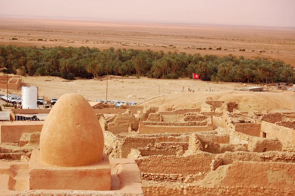 Hegyvidéki oasis Tunéziában — Stock Fotó