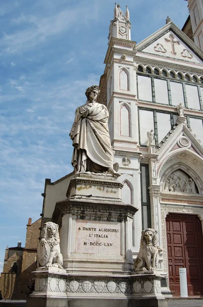 Anıt dante alighieri Floransa — Stok fotoğraf