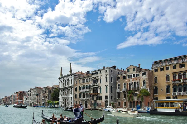 Grande canal no centro de Veneza Imagem De Stock