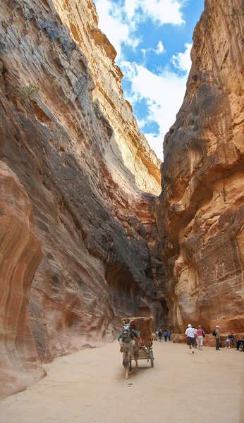 Narrow pass on a canyon — Stock Photo, Image