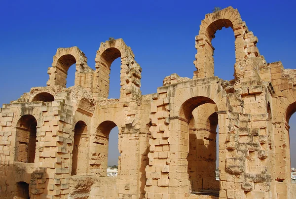 O Coliseu el jem — Fotografia de Stock