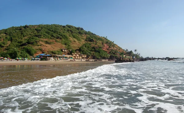 Praia tropical de arambol, Goa — Fotografia de Stock