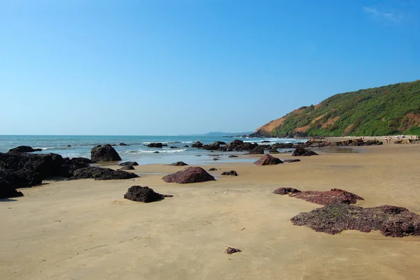 Praia tropical de arambol, Goa — Fotografia de Stock