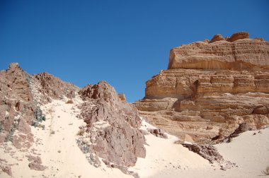 Color canyon in Egypt clipart