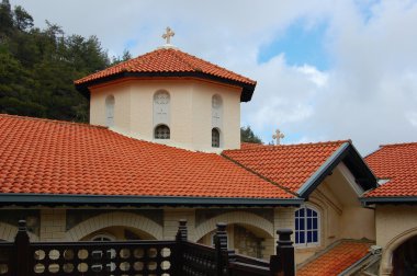 Monastery Kykkos in Cyprus. clipart